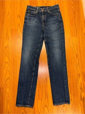 AG Adriano Goldschmied Saige High-Rise Slim Straight Jeans